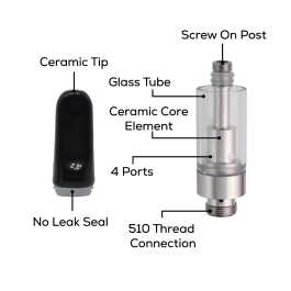 CCELL Cartridge Black .5ml (Box of 1000)